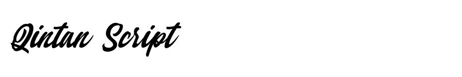 Qintan Script font